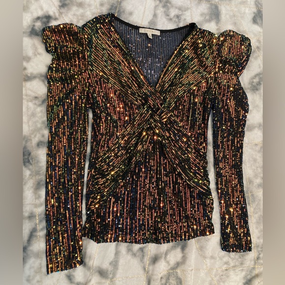 Pastels Tops - Pastel Sequins Top